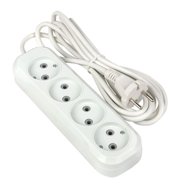 Удлинитель 4х3м без заземл. 10А IP20 Эксперт 2.2кВт ПВС 2х0.75 PROxima EKF UBA10-275-4-03 ТехноИмпульс