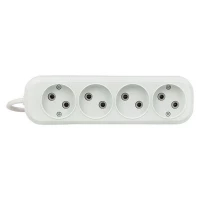 Удлинитель 4х3м без заземл. 10А IP20 Эксперт 2.2кВт ПВС 2х0.75 PROxima EKF UBA10-275-4-03 ТехноИмпульс