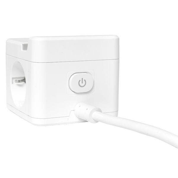 Удлинитель "Куб" 2х1.3м USB + 2Type C с быстрой зарядкой подставкой под телефон и ночником 1кв.мм EKF UBA-CUB-2-FC ТехноИмпульс