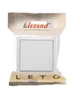 Выключатель 1-кл. ОП LETO бел. LEZARD 752-0200-100 ТехноИмпульс