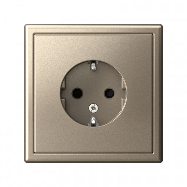 Розетка ArtGallery 16А с заземл. защ. шторки механизм шампань SE GAL000545 ТехноИмпульс