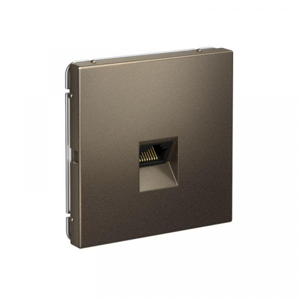 Розетка компьютерная ArtGallery RJ45 кат.6A механизм мокко SE GAL000686 ТехноИмпульс