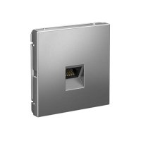 Розетка компьютерная ArtGallery RJ45 кат.6A механизм сталь SE GAL000986 ТехноИмпульс