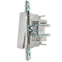 Выключатель проходной 1-кл. SKANDY 10А SK-V02W арктич. бел. IEK SK-V12-0-10-K01 ТехноИмпульс