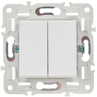 Выключатель 2-кл. SKANDY 10А SK-V04W арктич. бел. IEK SK-V20-0-10-K01 ТехноИмпульс