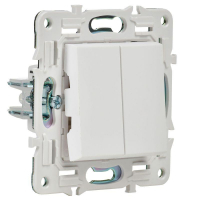 Выключатель 2-кл. SKANDY 10А SK-V04W арктич. бел. IEK SK-V20-0-10-K01 ТехноИмпульс