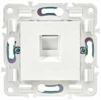 Розетка компьютерная RJ45 кат.5E SKANDY SK-K01W арктич. бел. IEK SK-K10-1-K01 ТехноИмпульс
