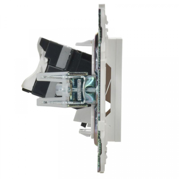 Розетка компьютерная RJ45 кат.5E SKANDY SK-K01W арктич. бел. IEK SK-K10-1-K01 ТехноИмпульс