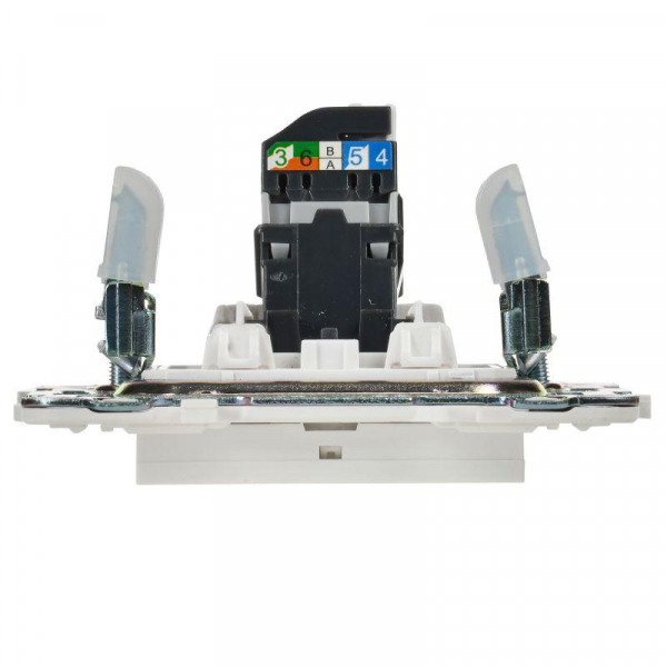 Розетка компьютерная RJ45 кат.5E SKANDY SK-K01W арктич. бел. IEK SK-K10-1-K01 ТехноИмпульс