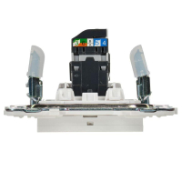 Розетка компьютерная RJ45 кат.5E SKANDY SK-K01W арктич. бел. IEK SK-K10-1-K01 ТехноИмпульс