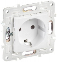 Розетка SKANDY 16А с заземл. без защ. шторок SK-R05W арктич. бел. IEK SK-R11-16-K01 ТехноИмпульс