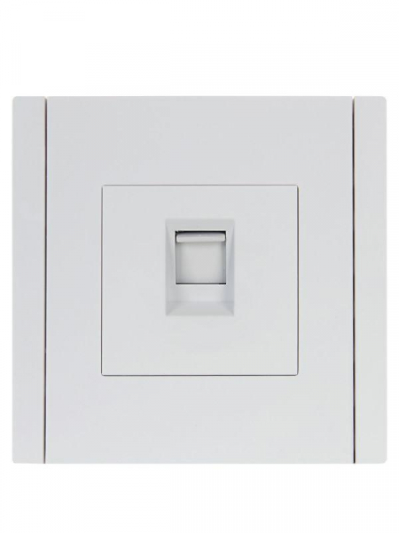 Розетка компьютерная RJ45 кат.5E FORTE&PIANO FP232 бел. IEK FP-K10-1-K01 ТехноИмпульс