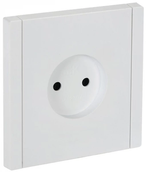 Розетка СП FORTE&PIANO FP218 10А без заземл. без защ. шторок винт. крепл. бел. IEK FP-R10-10-K01 ТехноИмпульс