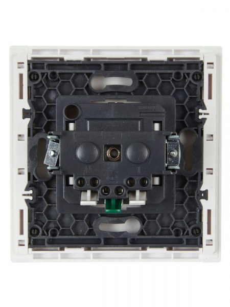 Розетка СП FORTE&PIANO FP213 16А с заземл. защ. шторки безвинт. крепл. бел. IEK FP-R14-16-1-K01 ТехноИмпульс