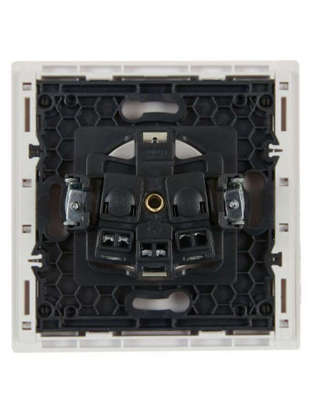 Розетка СП FORTE&PIANO FP215 16А с заземл. защ. шторки винт. крепл. бел. IEK FP-R14-16-K01 ТехноИмпульс