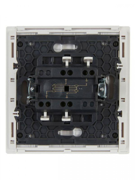 Выключатель перекрестный 1-кл. СП FORTE&PIANO 10А FP212 бел. IEK FP-V13-0-10-1-K01 ТехноИмпульс
