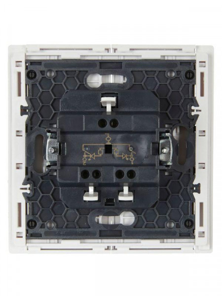 Выключатель 2-кл. СП FORTE&PIANO 10А FP206 с индикацией бел. IEK FP-V20-1-10-1-K01 ТехноИмпульс