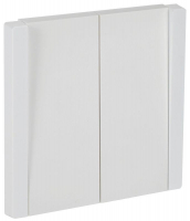 Выключатель проходной 2-кл. СП FORTE&PIANO 10А FP207 бел. IEK FP-V22-0-10-1-K01 ТехноИмпульс