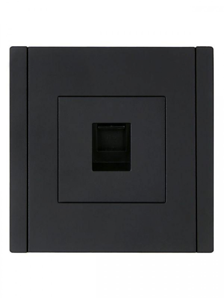 Розетка компьютерная RJ45 кат.5E FORTE&PIANO FP132 черн. IEK FP-K10-1-K02 ТехноИмпульс