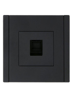 Розетка компьютерная RJ45 кат.5E FORTE&PIANO FP132 черн. IEK FP-K10-1-K02 ТехноИмпульс