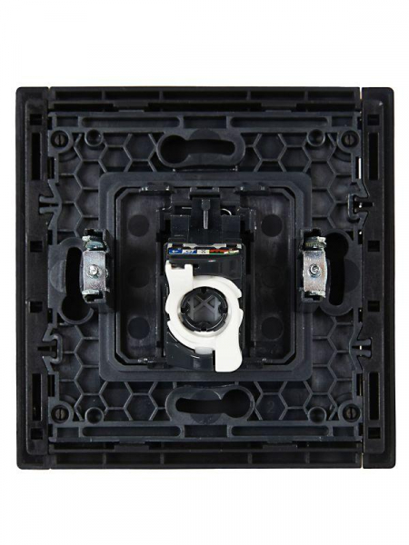 Розетка компьютерная RJ45 кат.5E FORTE&PIANO FP132 черн. IEK FP-K10-1-K02 ТехноИмпульс