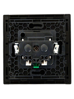 Розетка СП FORTE&PIANO FP114 16А с заземл. без защ. шторок безвинт. крепл. черн. IEK FP-R11-16-1-K02 ТехноИмпульс