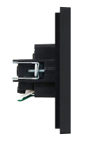 Розетка СП FORTE&PIANO FP113 16А с заземл. защ. шторки безвинт. крепл. черн. IEK FP-R14-16-1-K02 ТехноИмпульс