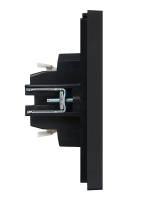 Выключатель 1-кл. СП FORTE&PIANO 10А FP102 с индикацией черн. IEK FP-V10-1-10-1-K02 ТехноИмпульс