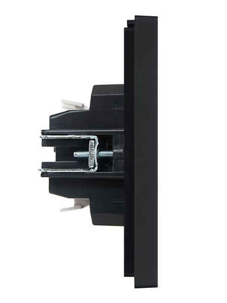 Выключатель проходной 1-кл. СП FORTE&PIANO 10А FP103 черн. IEK FP-V12-0-10-1-K02 ТехноИмпульс