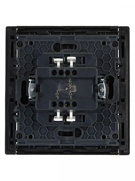 Выключатель проходной 1-кл. СП FORTE&PIANO 10А FP104 с индикацией черн. IEK FP-V12-1-10-1-K02 ТехноИмпульс