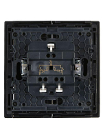 Выключатель 2-кл. СП FORTE&PIANO 10А FP106 с индикацией черн. IEK FP-V20-1-10-1-K02 ТехноИмпульс