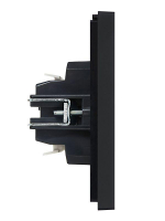 Выключатель 2-кл. СП FORTE&PIANO 10А FP106 с индикацией черн. IEK FP-V20-1-10-1-K02 ТехноИмпульс