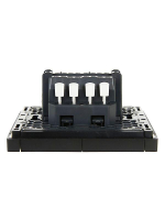 Выключатель проходной 2-кл. СП FORTE&PIANO 10А FP108 с индикацией черн. IEK FP-V22-1-10-1-K02 ТехноИмпульс