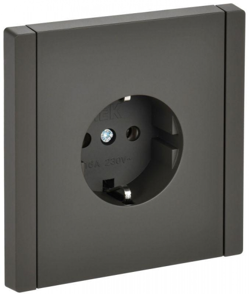 Розетка СП FORTE&PIANO FP316 16А с заземл. без защ. шторок винт. крепл. сер. IEK FP-R11-16-K03 ТехноИмпульс