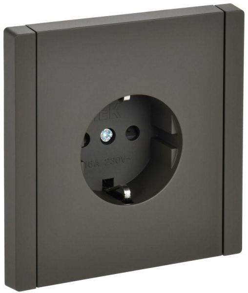 Розетка СП FORTE&PIANO FP315 16А с заземл. защ. шторки винт. крепл. сер. IEK FP-R14-16-K03 ТехноИмпульс