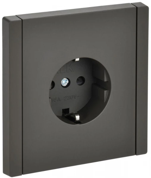 Розетка СП FORTE&PIANO FP315 16А с заземл. защ. шторки винт. крепл. сер. IEK FP-R14-16-K03 ТехноИмпульс