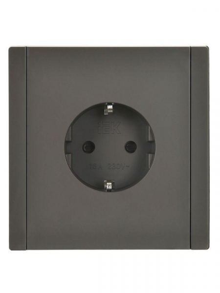 Розетка СП FORTE&PIANO FP315 16А с заземл. защ. шторки винт. крепл. сер. IEK FP-R14-16-K03 ТехноИмпульс