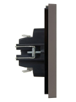 Выключатель 1-кл. СП FORTE&PIANO 10А FP302 с индикацией сер. IEK FP-V10-1-10-1-K03 ТехноИмпульс