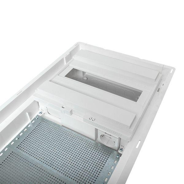 Щит комбинированный встраив. Nova 1 DIN-рейка + 2 монтаж. платы 3 габарит IP41 с метал. перфорированной дверью EKF nv-cb-pmd-1+2 ТехноИмпульс