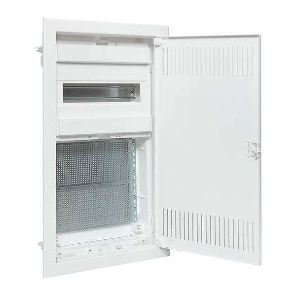 Щит комбинированный встраив. Nova 1 DIN-рейка + 2 монтаж. платы 3 габарит IP41 с метал. перфорированной дверью EKF nv-cb-pmd-1+2 ТехноИмпульс