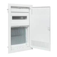 Щит комбинированный встраив. Nova 1 DIN-рейка + 2 монтаж. платы 3 габарит IP41 с метал. перфорированной дверью EKF nv-cb-pmd-1+2 ТехноИмпульс