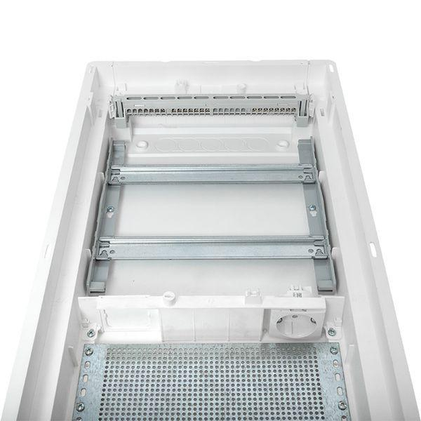 Щит комбинированный встраив. Nova 2 DIN-рейки + 2 монтаж. платы 4 габарит IP41 с метал. перфорированной дверью EKF nv-cb-pmd-2+2 ТехноИмпульс