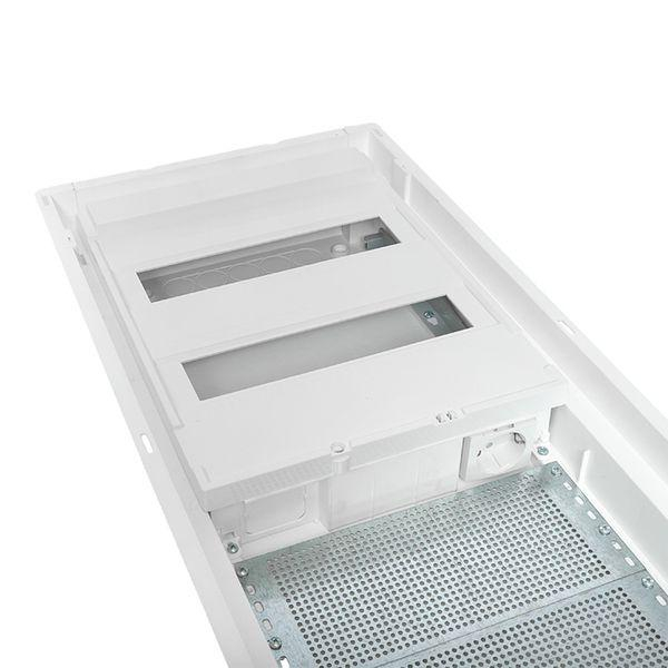 Щит комбинированный встраив. Nova 2 DIN-рейки + 2 монтаж. платы 4 габарит IP41 с метал. перфорированной дверью EKF nv-cb-pmd-2+2 ТехноИмпульс