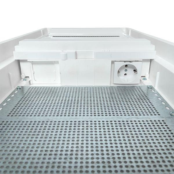 Щит комбинированный встраив. Nova 2 DIN-рейки + 2 монтаж. платы 4 габарит IP41 с метал. перфорированной дверью EKF nv-cb-pmd-2+2 ТехноИмпульс