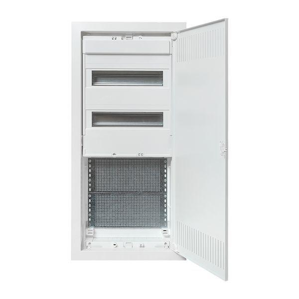 Щит комбинированный встраив. Nova 2 DIN-рейки + 2 монтаж. платы 4 габарит IP41 с метал. перфорированной дверью EKF nv-cb-pmd-2+2 ТехноИмпульс