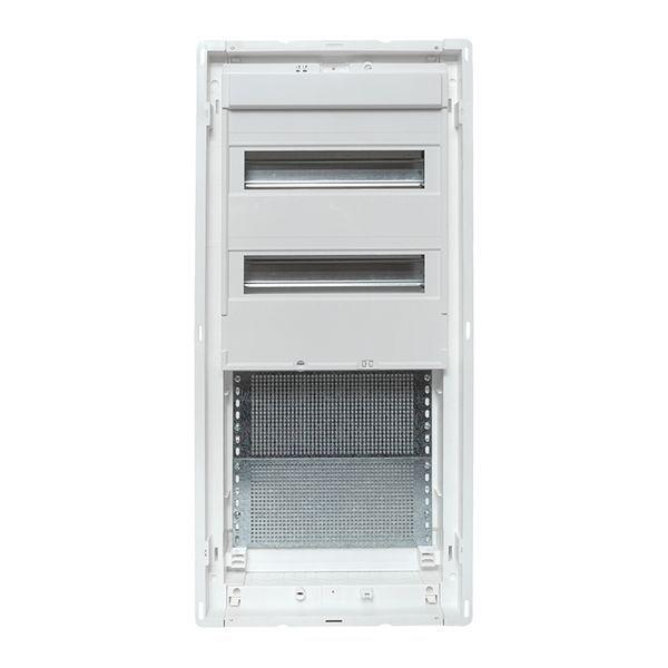 Щит комбинированный встраив. Nova 2 DIN-рейки + 2 монтаж. платы 4 габарит IP41 с метал. перфорированной дверью EKF nv-cb-pmd-2+2 ТехноИмпульс