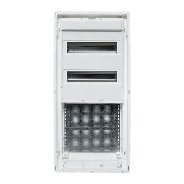 Щит комбинированный встраив. Nova 2 DIN-рейки + 2 монтаж. платы 4 габарит IP41 с пластик. дверью EKF nv-cb-pd-2+2 ТехноИмпульс