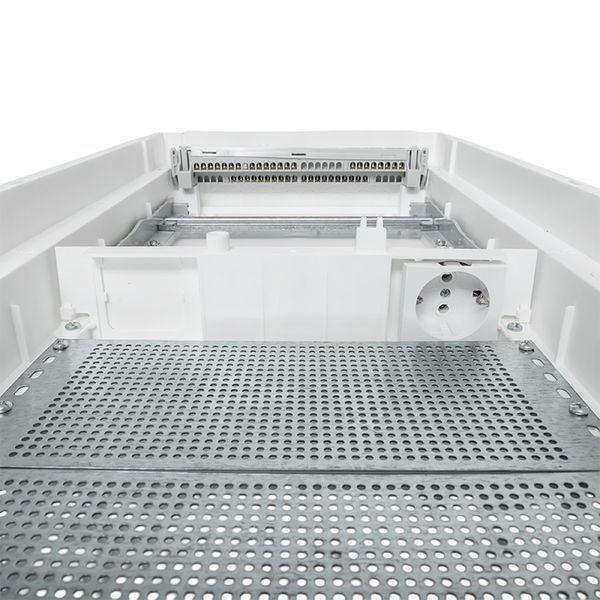 Щит комбинированный встраив. Nova 2 DIN-рейки + 2 монтаж. платы 4 габарит IP41 с пластик. дверью EKF nv-cb-pd-2+2 ТехноИмпульс