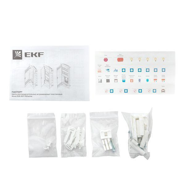 Щит слаботочный встраив. Nova 4 габарит IP41 с пластик. дверью EKF nv-mb-pd-4 ТехноИмпульс