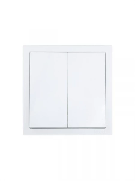 Выключатель 2-кл. СП ZIMA IP20 10А безвинт. зажим бел. LEZARD 704-0288-101QC ТехноИмпульс